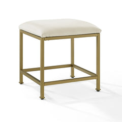 Crosley Aimee 18 Inch Vanity Stool - CF1310-GL - The Home Selection