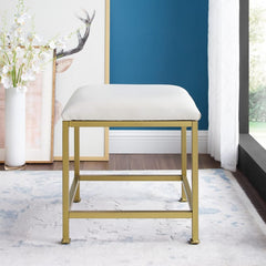 Crosley Aimee 18 Inch Vanity Stool - CF1310-GL - The Home Selection