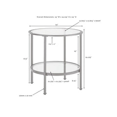 Crosley Aimee 24 Inch End Table - CF1309 - The Home Selection