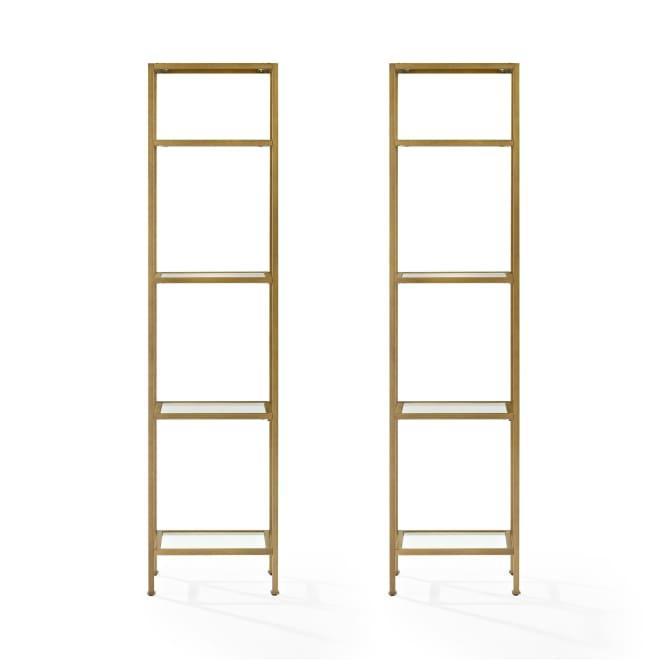 Crosley Aimee 36 Inch 2pc Etagere Set - KF6005 - The Home Selection