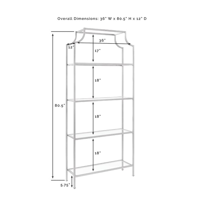Crosley Aimee 36 Inch Etagere - CF6101 - The Home Selection