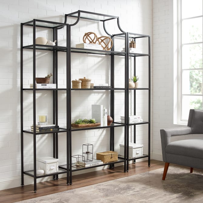 Crosley Aimee 72 Inch 3pc Etagere Set - KF65004 - The Home Selection