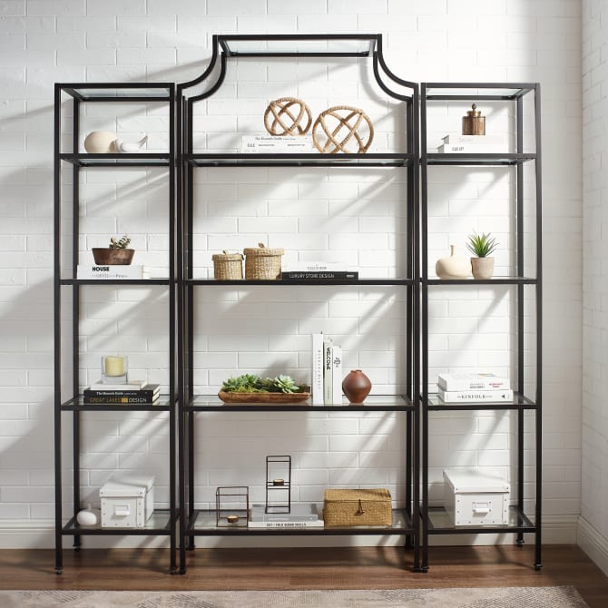 Crosley Aimee 72 Inch 3pc Etagere Set - KF65004 - The Home Selection