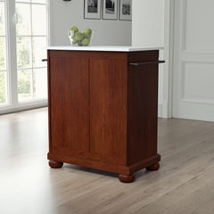 Crosley Alexandria 31 Inch Granite Top Portable Kitchen Island/Cart - KF30020A - The Home Selection