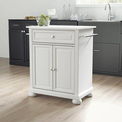 Crosley Alexandria 31 Inch Granite Top Portable Kitchen Island/Cart - KF30020A - The Home Selection