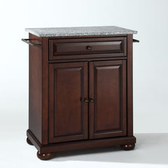 Crosley Alexandria 31 Inch Granite Top Portable Kitchen Island/Cart - KF30023A - The Home Selection