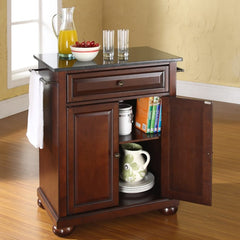 Crosley Alexandria 31 Inch Granite Top Portable Kitchen Island/Cart - KF30024A - The Home Selection