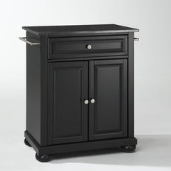 Crosley Alexandria 31 Inch Granite Top Portable Kitchen Island/Cart - KF30024A - The Home Selection