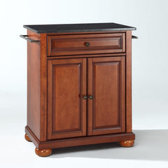 Crosley Alexandria 31 Inch Granite Top Portable Kitchen Island/Cart - KF30024A - The Home Selection
