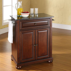 Crosley Alexandria 31 Inch Granite Top Portable Kitchen Island/Cart - KF30024A - The Home Selection