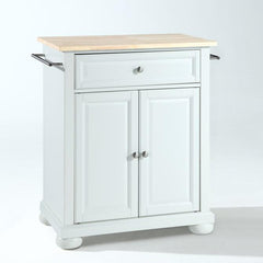 Crosley Alexandria 31 Inch Wood Top Portable Kitchen Island/Cart - KF30021A - The Home Selection