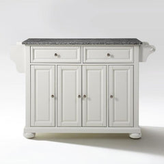 Crosley Alexandria 51.50 Inch Granite Top Full Size Kitchen Island/Cart - KF30003AWH - The Home Selection