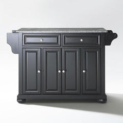 Crosley Alexandria 51.50 Inch Granite Top Full Size Kitchen Island/Cart - KF30003AWH - The Home Selection