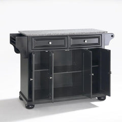 Crosley Alexandria 51.50 Inch Granite Top Full Size Kitchen Island/Cart - KF30003AWH - The Home Selection