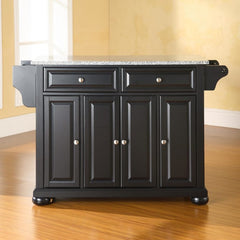 Crosley Alexandria 51.50 Inch Granite Top Full Size Kitchen Island/Cart - KF30003AWH - The Home Selection