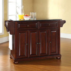 Crosley Alexandria 51.50 Inch Granite Top Full Size Kitchen Island/Cart - KF30004A - The Home Selection