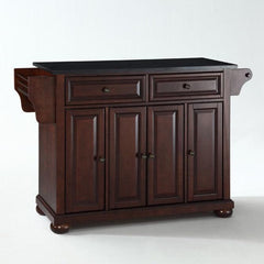 Crosley Alexandria 51.50 Inch Granite Top Full Size Kitchen Island/Cart - KF30004A - The Home Selection