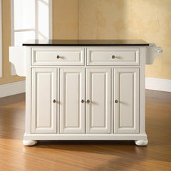 Crosley Alexandria 51.50 Inch Granite Top Full Size Kitchen Island/Cart - KF30004A - The Home Selection