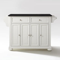 Crosley Alexandria 51.50 Inch Granite Top Full Size Kitchen Island/Cart - KF30004A - The Home Selection