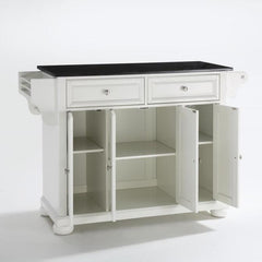Crosley Alexandria 51.50 Inch Granite Top Full Size Kitchen Island/Cart - KF30004A - The Home Selection