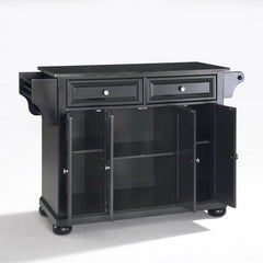 Crosley Alexandria 51.50 Inch Granite Top Full Size Kitchen Island/Cart - KF30004A - The Home Selection
