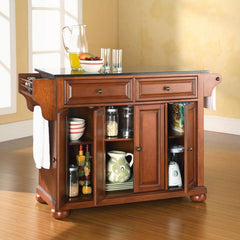 Crosley Alexandria 51.50 Inch Granite Top Full Size Kitchen Island/Cart - KF30004A - The Home Selection