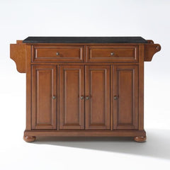 Crosley Alexandria 51.50 Inch Granite Top Full Size Kitchen Island/Cart - KF30004A - The Home Selection