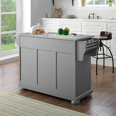 Crosley Alexandria 51.50 Inch Granite Top Full Size Kitchen Island/Cart - KF30203AGY - The Home Selection