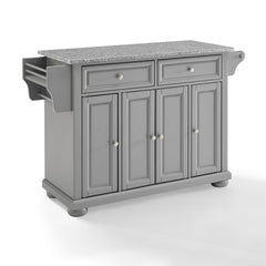 Crosley Alexandria 51.50 Inch Granite Top Full Size Kitchen Island/Cart - KF30203AGY - The Home Selection