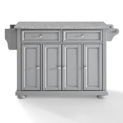Crosley Alexandria 51.50 Inch Granite Top Full Size Kitchen Island/Cart - KF30203AGY - The Home Selection