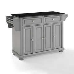 Crosley Alexandria 51.50 Inch Granite Top Full Size Kitchen Island/Cart - KF30204AGY - The Home Selection