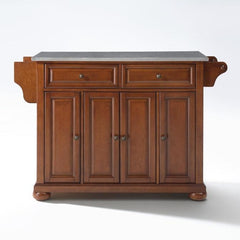 Crosley Alexandria 51.50 Inch Stainless Steel Top Full Size Kitchen Island/Cart - KF30002A - The Home Selection