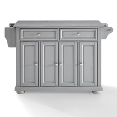 Crosley Alexandria 51.50 Inch Stainless Steel Top Kitchen Island/Cart - KF30202AGY - The Home Selection