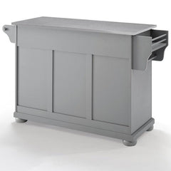 Crosley Alexandria 51.50 Inch Stainless Steel Top Kitchen Island/Cart - KF30202AGY - The Home Selection