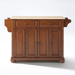 Crosley Alexandria 51.50 Inch Wood Top Full Size Kitchen Island/Cart - KF30001A - The Home Selection