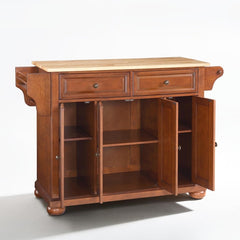 Crosley Alexandria 51.50 Inch Wood Top Full Size Kitchen Island/Cart - KF30001A - The Home Selection