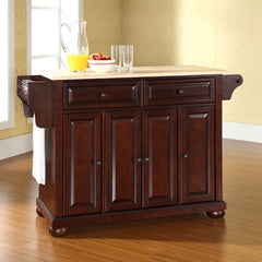 Crosley Alexandria 51.50 Inch Wood Top Full Size Kitchen Island/Cart - KF30001A - The Home Selection