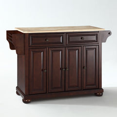 Crosley Alexandria 51.50 Inch Wood Top Full Size Kitchen Island/Cart - KF30001A - The Home Selection