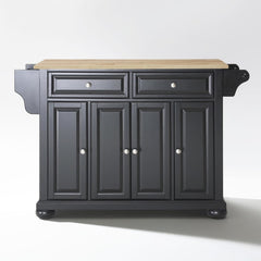 Crosley Alexandria 51.50 Inch Wood Top Full Size Kitchen Island/Cart - KF30001A - The Home Selection