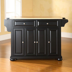 Crosley Alexandria 51.50 Inch Wood Top Full Size Kitchen Island/Cart - KF30001A - The Home Selection