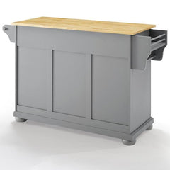 Crosley Alexandria 51.50 Inch Wood Top Kitchen Island/Cart - KF30201AGY - The Home Selection