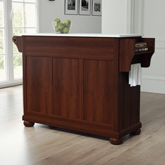 Crosley Alexandria 52 Inch Granite Top Full Size Kitchen Island/Cart - KF30005A - The Home Selection