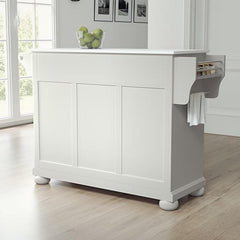 Crosley Alexandria 52 Inch Granite Top Full Size Kitchen Island/Cart - KF30005A - The Home Selection