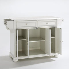Crosley Alexandria 52 Inch Granite Top Full Size Kitchen Island/Cart - KF30005A - The Home Selection