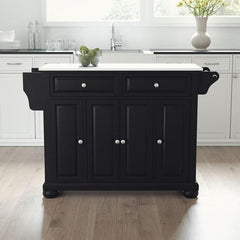 Crosley Alexandria 52 Inch Granite Top Full Size Kitchen Island/Cart - KF30005A - The Home Selection