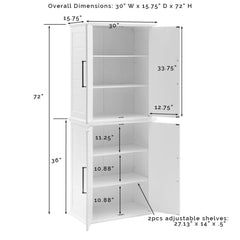 Crosley Bartlett Tall Storage Pantry White - KF33021WH - The Home Selection