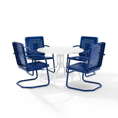 Crosley Bates 101 Inch 5pc Outdoor Metal Dining Set - KO10017 - The Home Selection