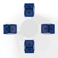 Crosley Bates 101 Inch 5pc Outdoor Metal Dining Set - KO10017 - The Home Selection