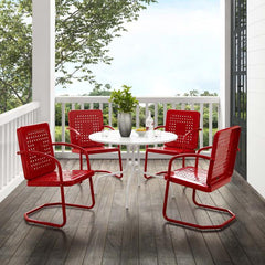 Crosley Bates 101 Inch 5pc Outdoor Metal Dining Set - KO10017 - The Home Selection