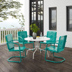Crosley Bates 101 Inch 5pc Outdoor Metal Dining Set - KO10017 - The Home Selection